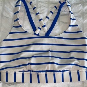 Lululemon striped sports bra
